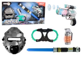 Miecz Świetlny Pistolet Maska kosmiczny Wojownik LEAN Toys