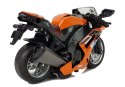 Motocykl z Napędem Frykcyjnym Dźwięki Motor 1:14 Pomarańczowy LEAN Toys