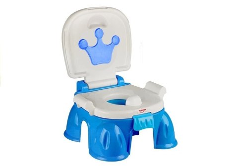 Nocnik Niebieski z Koroną Dla Malucha LEAN Toys Nocnik Niebieski z Koroną Dla Malucha LEAN Toys