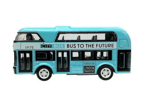 Piętrowy Autobus Napęd Naciągowy 4 Kolorów LEAN Toys Piętrowy Autobus Napęd Naciągowy 4 Kolorów LEAN Toys