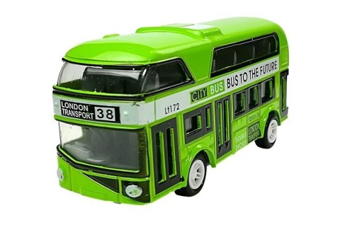 Piętrowy Autobus Napęd Naciągowy 4 Kolorów LEAN Toys Piętrowy Autobus Napęd Naciągowy 4 Kolorów LEAN Toys
