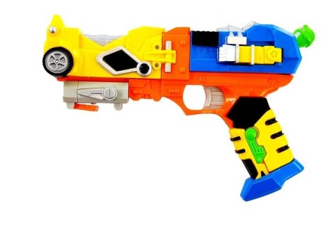 Pistolet na Strzałki Piankowe Robot 2w1 Maska LEAN Toys Pistolet na Strzałki Piankowe Robot 2w1 Maska LEAN Toys