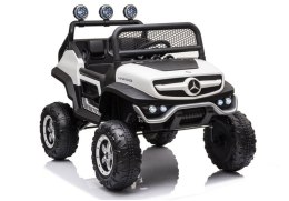 Pojazd na Akumulator Mercedes Unimog S Biały LEAN CARS