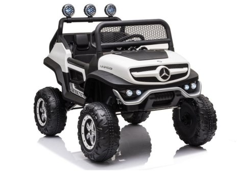Pojazd na Akumulator Mercedes Unimog S Biały LEAN CARS Pojazd na Akumulator Mercedes Unimog S Biały LEAN CARS