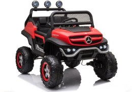 Pojazd na Akumulator Mercedes Unimog S Czerwony Lakier LEAN CARS