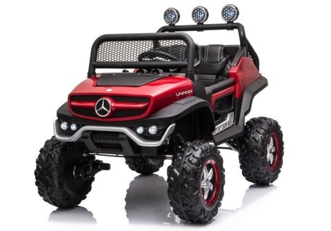 Pojazd na Akumulator Mercedes Unimog S Czerwony Lakier LEAN CARS Pojazd na Akumulator Mercedes Unimog S Czerwony Lakier LEAN CARS