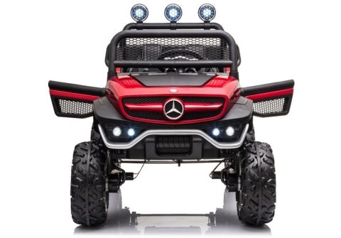 Pojazd na Akumulator Mercedes Unimog S Czerwony Lakier LEAN CARS Pojazd na Akumulator Mercedes Unimog S Czerwony Lakier LEAN CARS