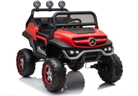 Pojazd na Akumulator Mercedes Unimog S Czerwony LEAN CARS Pojazd na Akumulator Mercedes Unimog S Czerwony LEAN CARS