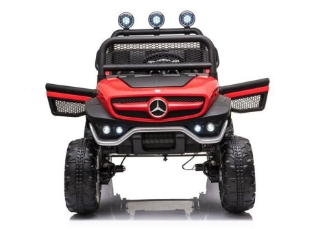 Pojazd na Akumulator Mercedes Unimog S Czerwony LEAN CARS Pojazd na Akumulator Mercedes Unimog S Czerwony LEAN CARS