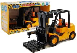 Wózek Widłowy Ruchome Widły Dźwięki Światła Pomarańczowy LEAN Toys