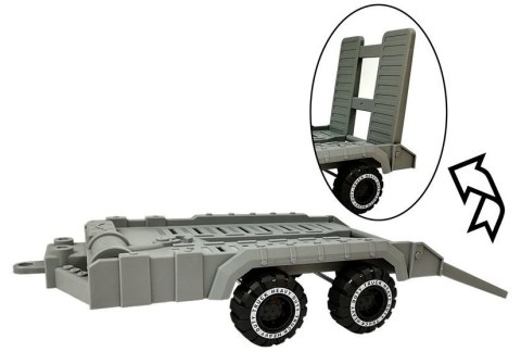 Wywrotka z przyczepką ze Spychaczem 49 cm Budowa LEAN Toys Wywrotka z przyczepką ze Spychaczem 49 cm Budowa LEAN Toys