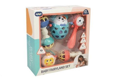 Zestaw Grzechotek Miękkie Gryzak 5 szt LEAN Toys Zestaw Grzechotek Miękkie Gryzak 5 szt LEAN Toys