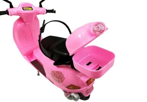 Zestaw Lalka Ze Skuterem Kask Długie Włosy Różowy LEAN Toys Zestaw Lalka Ze Skuterem Kask Długie Włosy Różowy LEAN Toys