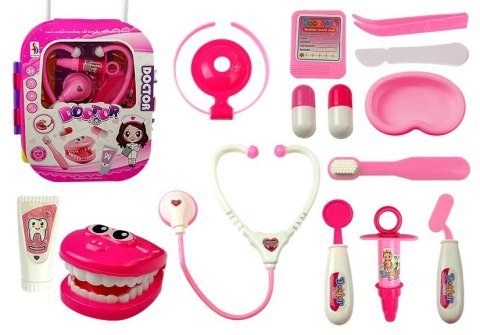 Zestaw Lekarski w Walizce Stetoskop Lusterko Biały LEAN Toys Zestaw Lekarski w Walizce Stetoskop Lusterko Biały LEAN Toys