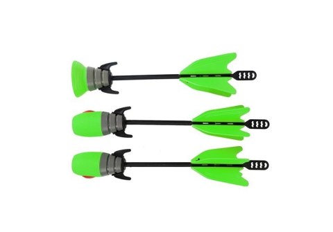 Zestaw Łuk 3 Strzały Sportowy Zielony 58 cm LEAN Toys Zestaw Łuk 3 Strzały Sportowy Zielony 58 cm LEAN Toys