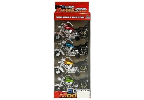 Zestaw Motocykli z Naciągiem 4 sztuki LEAN Toys Zestaw Motocykli z Naciągiem 4 sztuki LEAN Toys