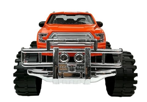 Zestaw Pojazdów Pomarańczowy Monster Truck Czerwone BMW Laweta 58 cm LEAN Toys Zestaw Pojazdów Pomarańczowy Monster Truck Czerwone BMW Laweta 58 cm LEAN Toys