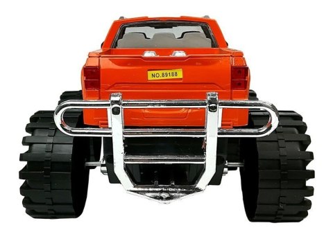Zestaw Pojazdów Pomarańczowy Monster Truck Czerwone BMW Laweta 58 cm LEAN Toys Zestaw Pojazdów Pomarańczowy Monster Truck Czerwone BMW Laweta 58 cm LEAN Toys