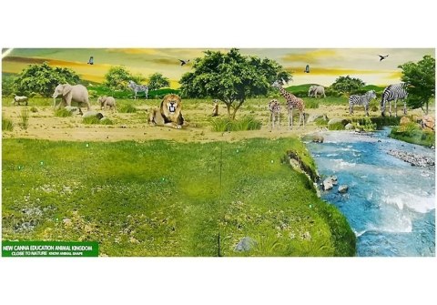 Żyrafy Figurki Edukacyjne Rodzina 3 sztuki + Tło Afryka LEAN Toys Żyrafy Figurki Edukacyjne Rodzina 3 sztuki + Tło Afryka LEAN Toys