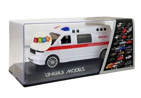 Ambulans Karetka Pogotowia z Napędem Dźwięk Syrena Światła LEAN Toys Ambulans Karetka Pogotowia z Napędem Dźwięk Syrena Światła LEAN Toys