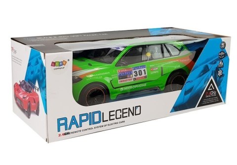 Auto Zdalnie Sterowane 1:10 2.4G Zielone LEAN Toys Auto Zdalnie Sterowane 1:10 2.4G Zielone LEAN Toys