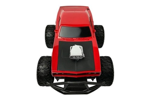 Auto Zdalnie Sterowane R/C 6.5 km/h Wysokie Koła Czerwone LEAN Toys Auto Zdalnie Sterowane R/C 6.5 km/h Wysokie Koła Czerwone LEAN Toys