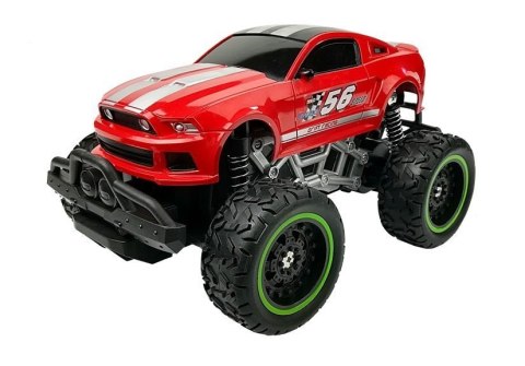 Auto Zdalnie Sterowane R/C 6.5 km/h Wysokie Koła Czerwone LEAN Toys Auto Zdalnie Sterowane R/C 6.5 km/h Wysokie Koła Czerwone LEAN Toys
