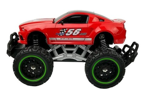 Auto Zdalnie Sterowane R/C 6.5 km/h Wysokie Koła Czerwone LEAN Toys Auto Zdalnie Sterowane R/C 6.5 km/h Wysokie Koła Czerwone LEAN Toys