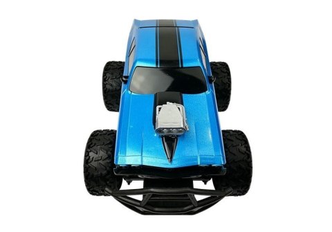 Auto Zdalnie Sterowane R/C 6.5 km/h Wysokie Koła Niebieskie LEAN Toys Auto Zdalnie Sterowane R/C 6.5 km/h Wysokie Koła Niebieskie LEAN Toys