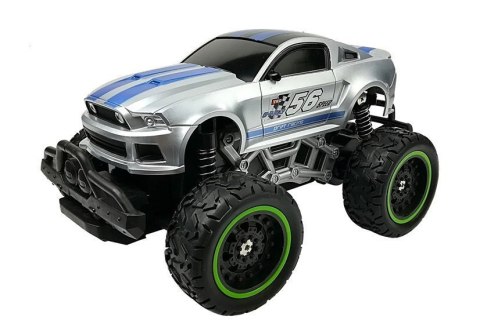 Auto Zdalnie Sterowane R/C 6.5 km/h Wysokie Koła Srebrne LEAN Toys Auto Zdalnie Sterowane R/C 6.5 km/h Wysokie Koła Srebrne LEAN Toys