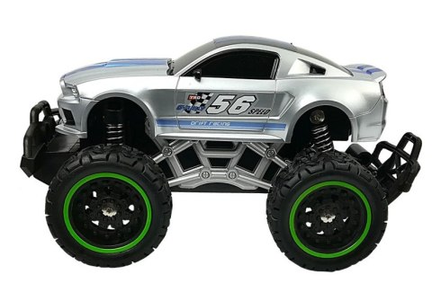 Auto Zdalnie Sterowane R/C 6.5 km/h Wysokie Koła Srebrne LEAN Toys Auto Zdalnie Sterowane R/C 6.5 km/h Wysokie Koła Srebrne LEAN Toys