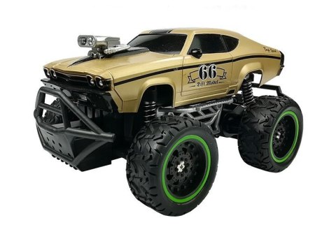 Auto Zdalnie Sterowane R/C 6.5 km/h Wysokie Koła Złoty LEAN Toys Auto Zdalnie Sterowane R/C 6.5 km/h Wysokie Koła Złoty LEAN Toys