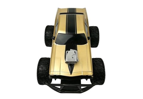 Auto Zdalnie Sterowane R/C 6.5 km/h Wysokie Koła Złoty LEAN Toys Auto Zdalnie Sterowane R/C 6.5 km/h Wysokie Koła Złoty LEAN Toys