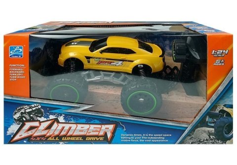 Auto Zdalnie Sterowane R/C 6.5 km/h Wysokie Koła Żółte LEAN Toys Auto Zdalnie Sterowane R/C 6.5 km/h Wysokie Koła Żółte LEAN Toys