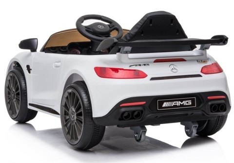 Auto na akumulator Mercedes AMG GT R Biały LEAN CARS Auto na akumulator Mercedes AMG GT R Biały LEAN CARS