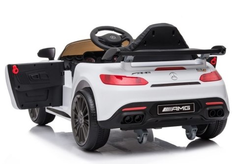 Auto na akumulator Mercedes AMG GT R Biały LEAN CARS Auto na akumulator Mercedes AMG GT R Biały LEAN CARS