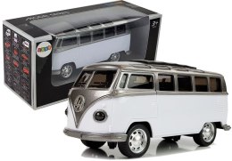 Autobus Resorak z Napędem Frykcyjnym Na Baterie Światła Dźwięki Biały LEAN Toys
