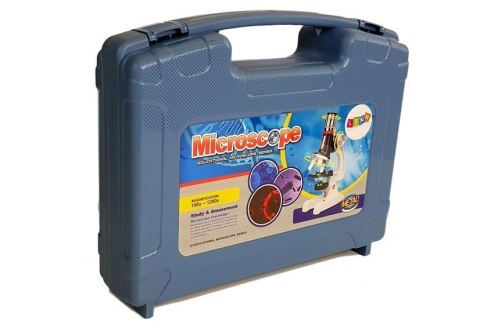 Duża Walizka Naukowca Mikroskop Dziecięcy Edukacyjny 100x 400x 1200x LEAN Toys Duża Walizka Naukowca Mikroskop Dziecięcy Edukacyjny 100x 400x 1200x LEAN Toys