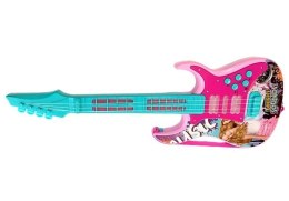 Gitara Z Mikrofonem Zestaw Do Karaoke Światła Dźwięki LEAN Toys