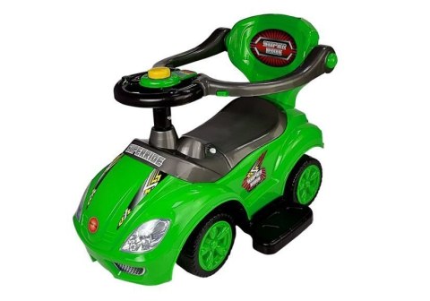 Jeździk z Pchaczem Mega Car 3w1 Zielony LEAN CARS Jeździk z Pchaczem Mega Car 3w1 Zielony LEAN CARS