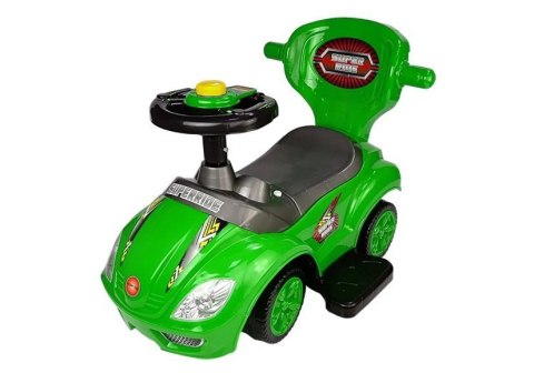 Jeździk z Pchaczem Mega Car 3w1 Zielony LEAN CARS Jeździk z Pchaczem Mega Car 3w1 Zielony LEAN CARS