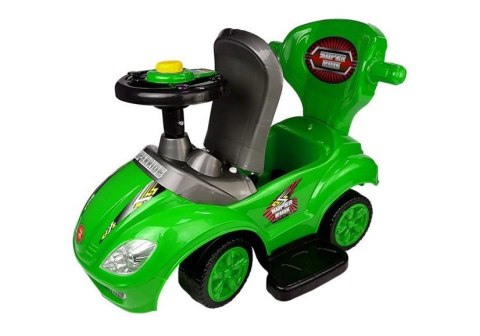 Jeździk z Pchaczem Mega Car 3w1 Zielony LEAN CARS Jeździk z Pchaczem Mega Car 3w1 Zielony LEAN CARS
