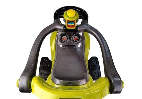 Jeździk z Pchaczem Mega Car 3w1 Żółty LEAN CARS Jeździk z Pchaczem Mega Car 3w1 Żółty LEAN CARS