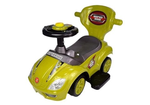 Jeździk z Pchaczem Mega Car 3w1 Żółty LEAN CARS Jeździk z Pchaczem Mega Car 3w1 Żółty LEAN CARS
