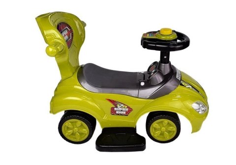 Jeździk z Pchaczem Mega Car 3w1 Żółty LEAN CARS Jeździk z Pchaczem Mega Car 3w1 Żółty LEAN CARS