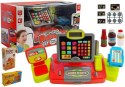 Kasa Sklepowa dla dzieci Czarno-Czerwona LEAN Toys