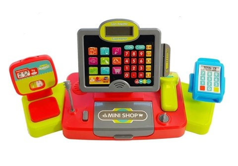 Kasa Sklepowa dla dzieci Czarno-Czerwona LEAN Toys Kasa Sklepowa dla dzieci Czarno-Czerwona LEAN Toys