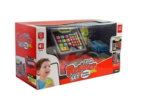 Kasa Sklepowa dla dzieci Czarno-Czerwona LEAN Toys Kasa Sklepowa dla dzieci Czarno-Czerwona LEAN Toys