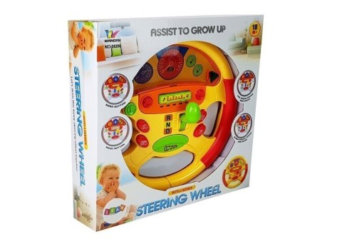 Kierownica Edukacyjna dla Niemowlaka Efekty Dźwiękowe i Świetlne LEAN Toys Kierownica Edukacyjna dla Niemowlaka Efekty Dźwiękowe i Świetlne LEAN Toys