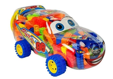 Klocki Budowlane w Słoiku Samochód 35 cm 205 klocków LEAN Toys Klocki Budowlane w Słoiku Samochód 35 cm 205 klocków LEAN Toys